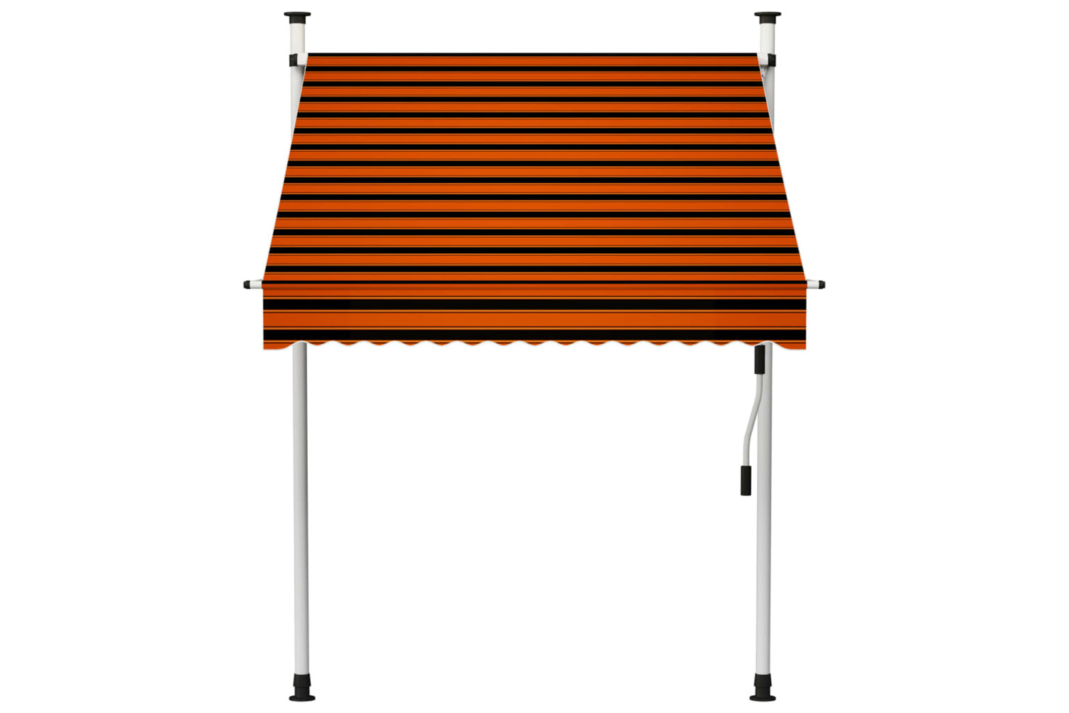 vidaXL 145835 Manual Retractable Awning 150cm Orange And Brown