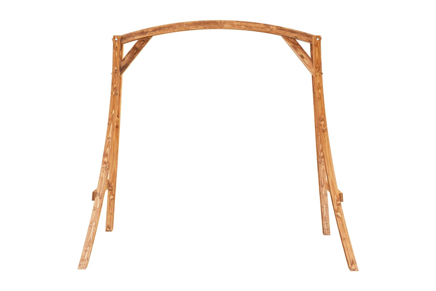 vidaXL 313934 Swing Frame Solid Bent Wood With Teak Finish