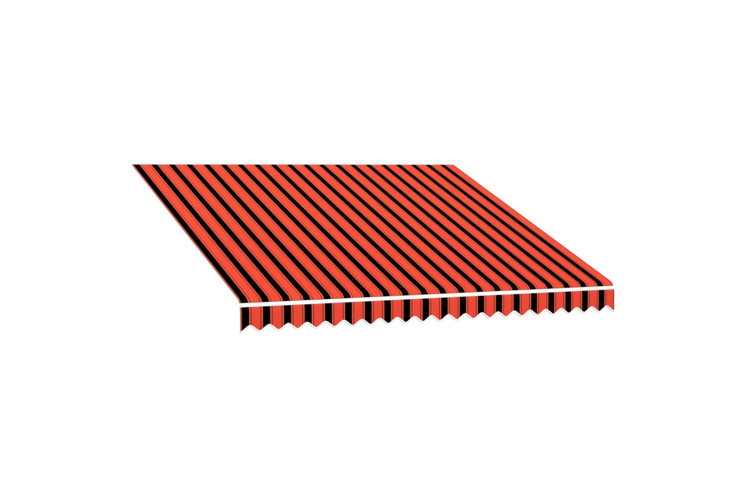 vidaXL Awning Top Sunshade Canvas Orange And Brown 300x250cm