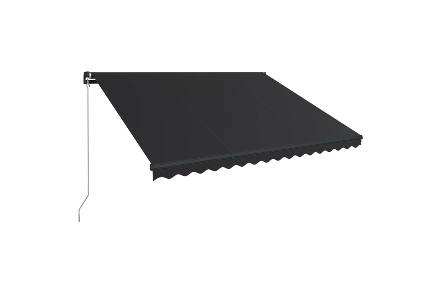 Vidaxl Manual Retractable Awning 400x300 Cm Anthracite