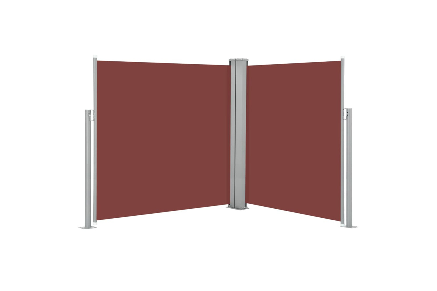 vidaXL 48457 Retractable Side Awning Brown 140x600cm