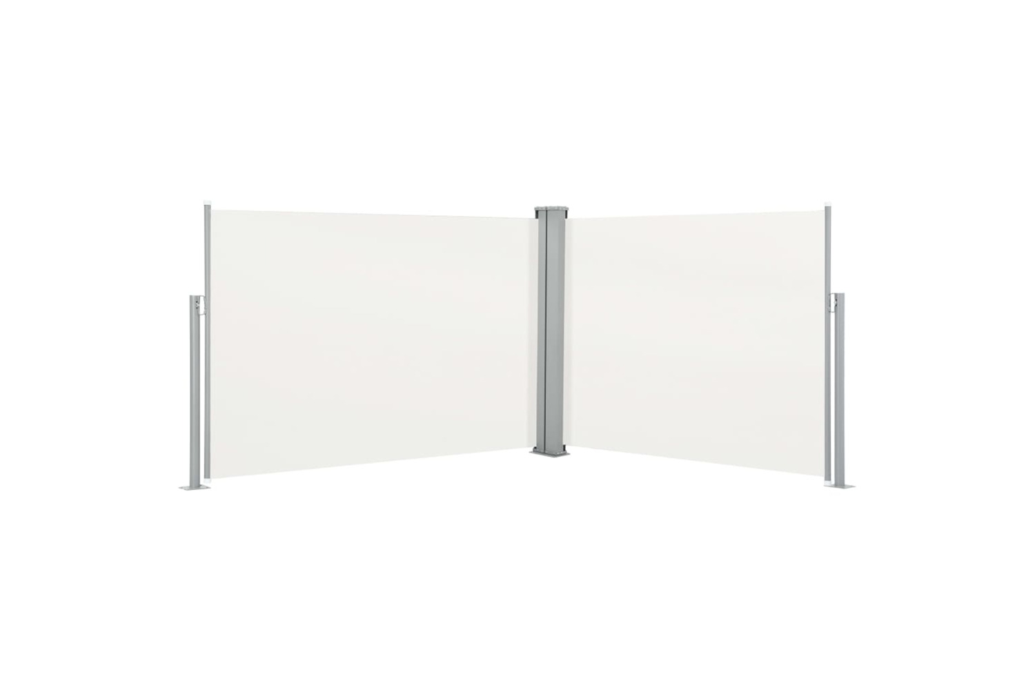 vidaXL 48473 Retractable Side Awning Cream 100x1000cm