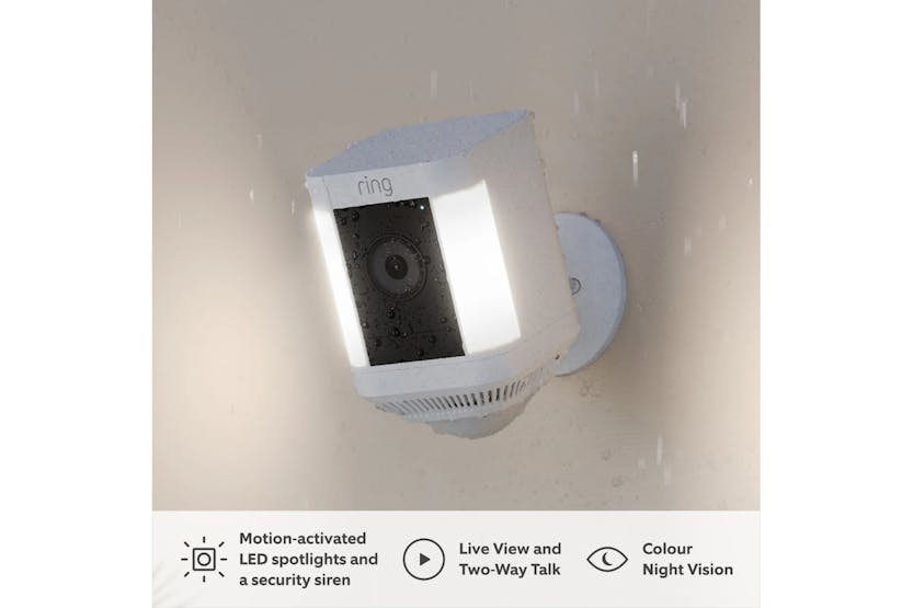 Ring Spotlight Cam Plus Battery | White