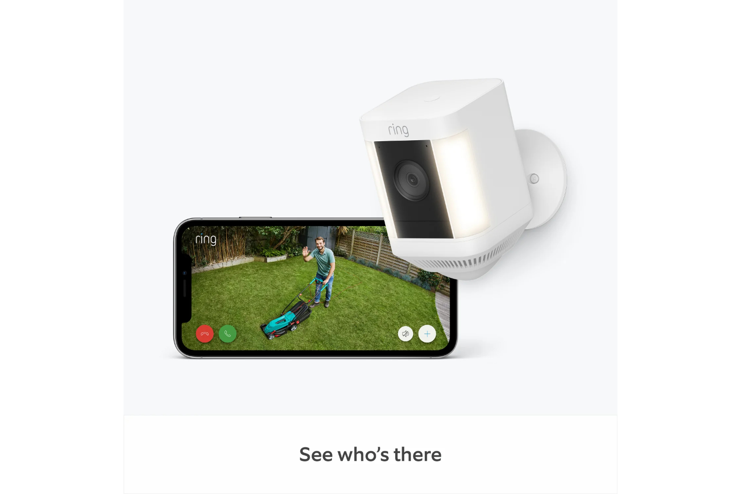 Ring Spotlight Cam Plus Battery | White | Ireland