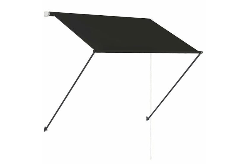 Vidaxl 145915 Retractable Awning With Led 150x150 Cm Anthracite