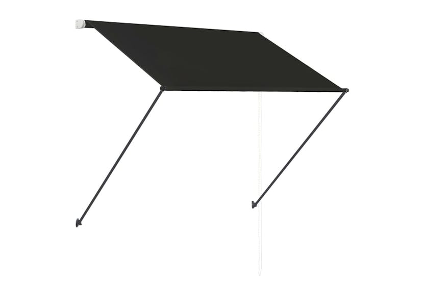 Vidaxl 145915 Retractable Awning With Led 150x150 Cm Anthracite