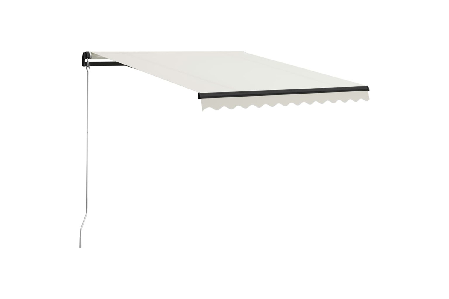 vidaXL 3055185 Manual Retractable Awning 300x250cm Cream