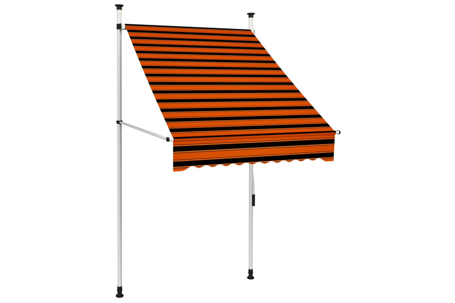 vidaXL 145834 Manual Retractable Awning 100cm Orange And Brown