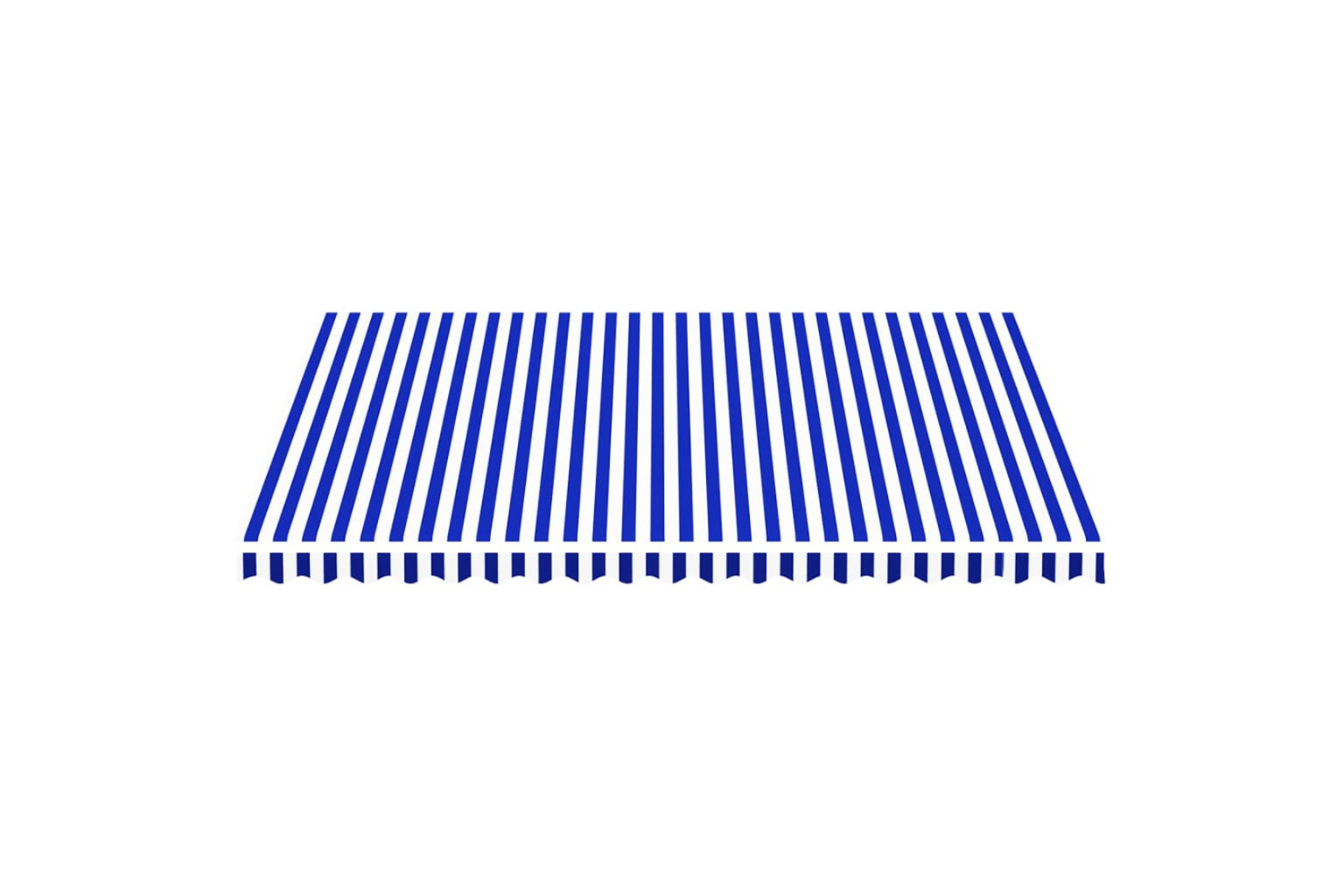 vidaXL 311920 Replacement Fabric For Awning Blue And White 4.5x3.5 M