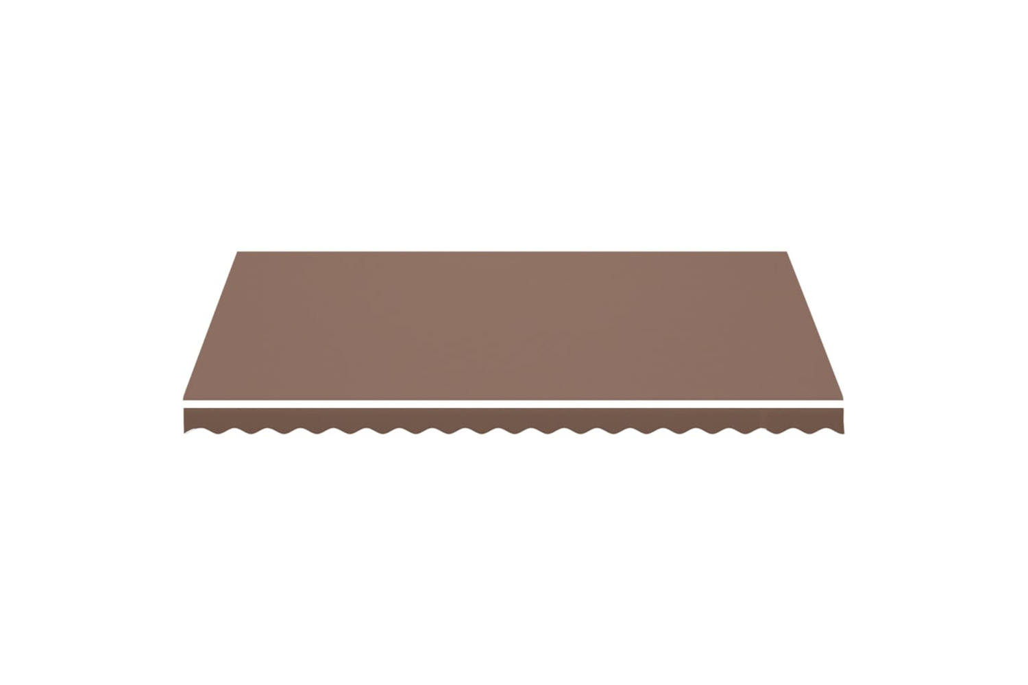 vidaXL 311979 Replacement Fabric For Awning Brown 4.5x3 M