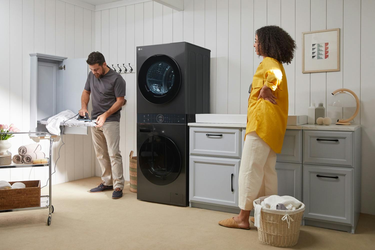 LG 12kg Washing / 10kg Drying Freestanding Washer Dryer | WT1210BBTN1