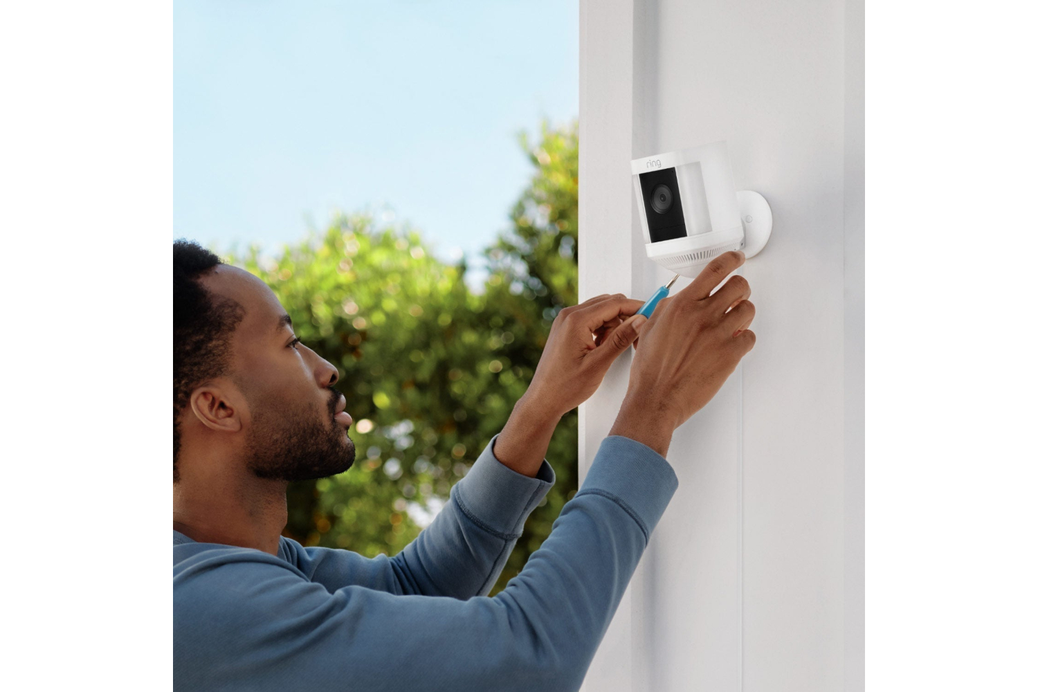 Ring Spotlight Cam Plus Plug-In| White