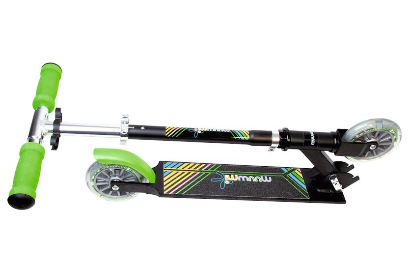 Muuwmi 102 Neon Light Wheel Foldable Kickscooter | 125 mm