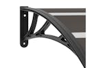 Vidaxl 45635 Door Canopy Black 200x100 Cm Pc