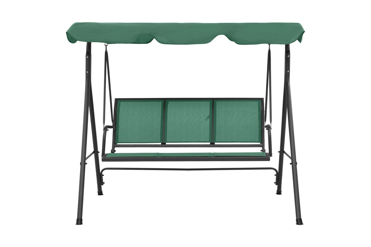 Vidaxl Garden Swing Bench Green 170 Cm Textilene And Steel