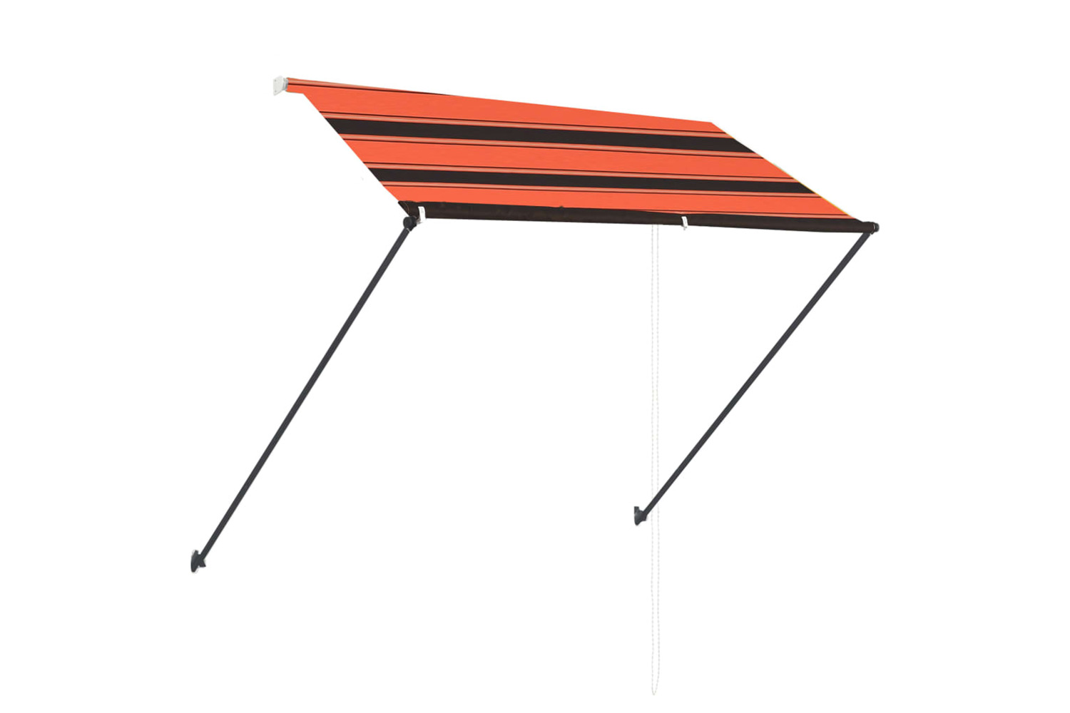 vidaXL 145931 Retractable Awning With Led 250x150cm Orange And Brown