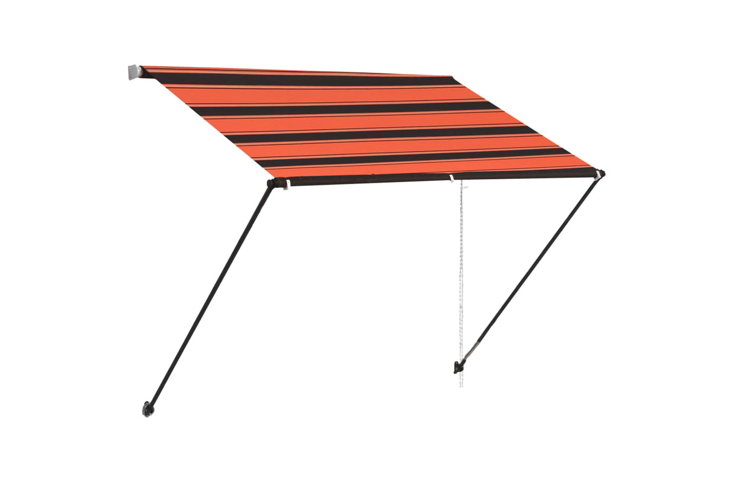 vidaXL 145930 Retractable Awning With Led 200x150cm Orange And Brown