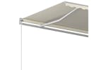 Vidaxl 3068977 Manual Retractable Awning 400x350 Cm Cream