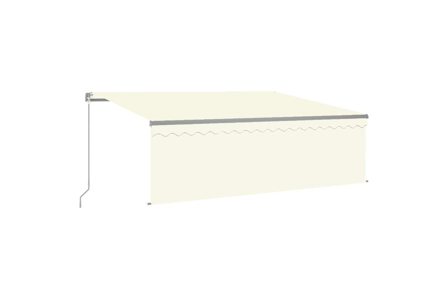Vidaxl Manual Retractable Awning With Blind 4.5x3m Cream