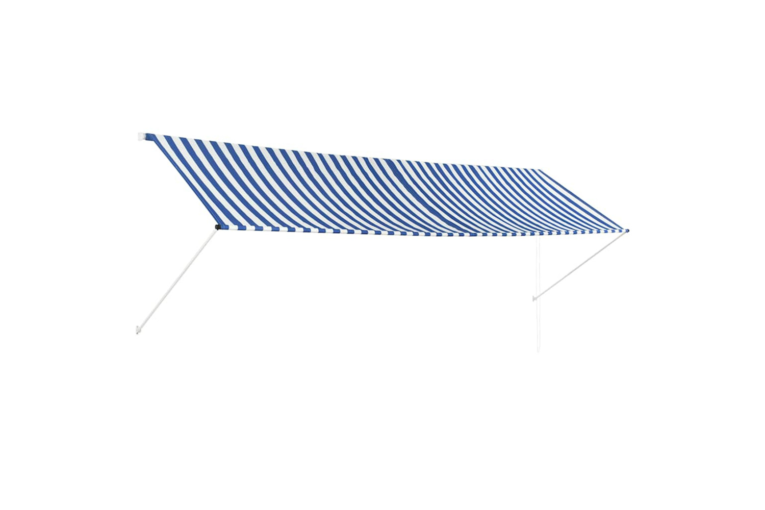Vidaxl Retractable Awning 400x150 Cm Blue And White