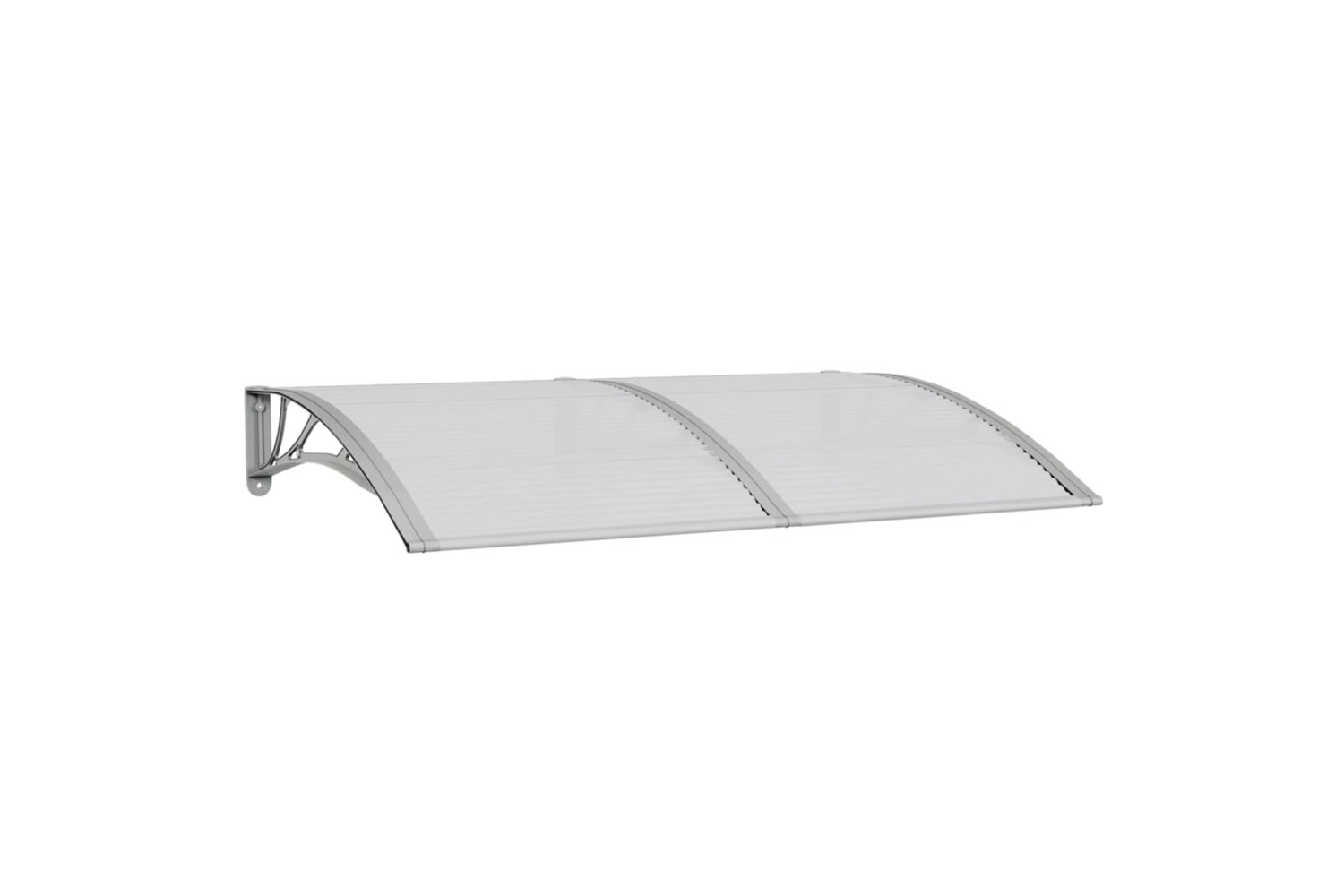 vidaXL Door Canopy Grey 150x100cm Polycarbonate