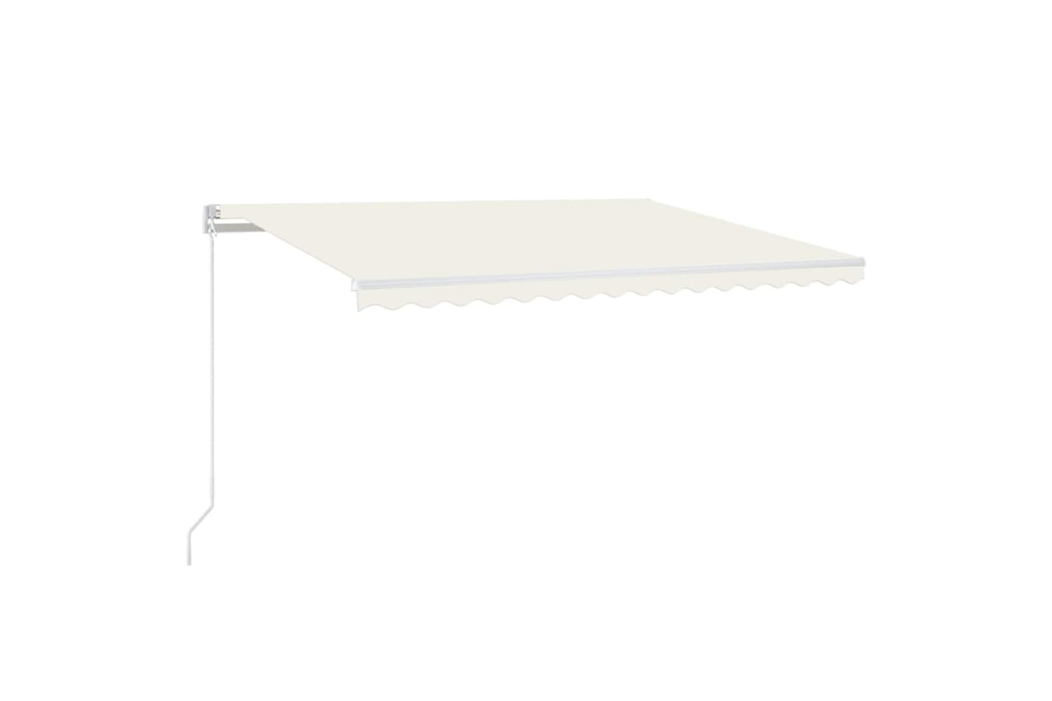 vidaXL 3068977 Manual Retractable Awning 400x350cm Cream