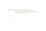 Vidaxl 3068977 Manual Retractable Awning 400x350 Cm Cream