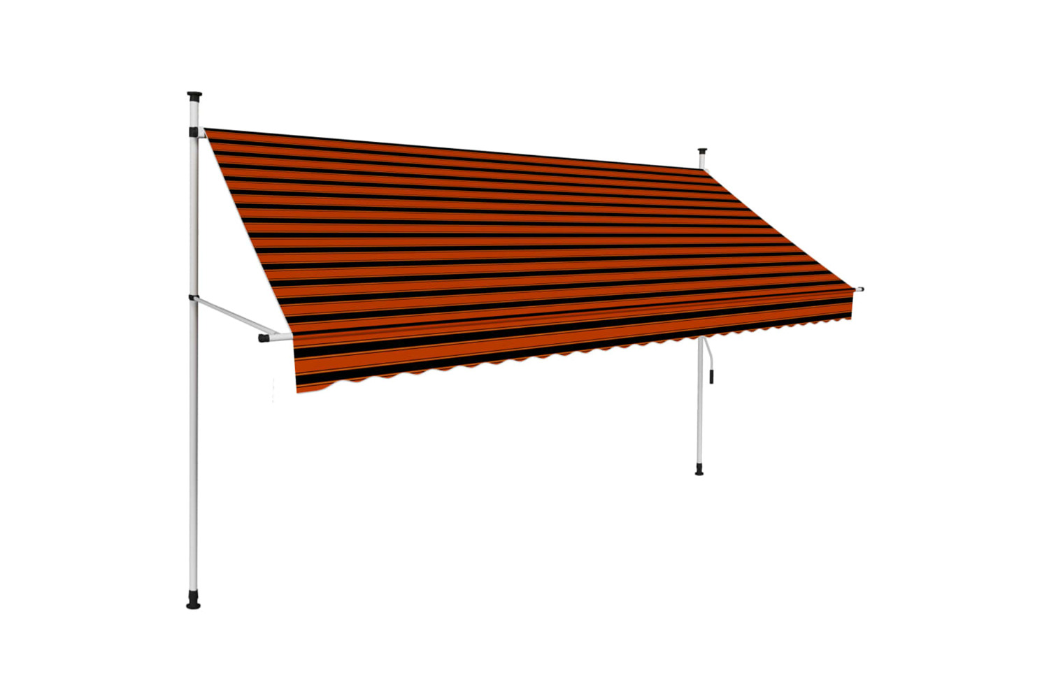 vidaXL 145838 Manual Retractable Awning 300cm Orange And Brown