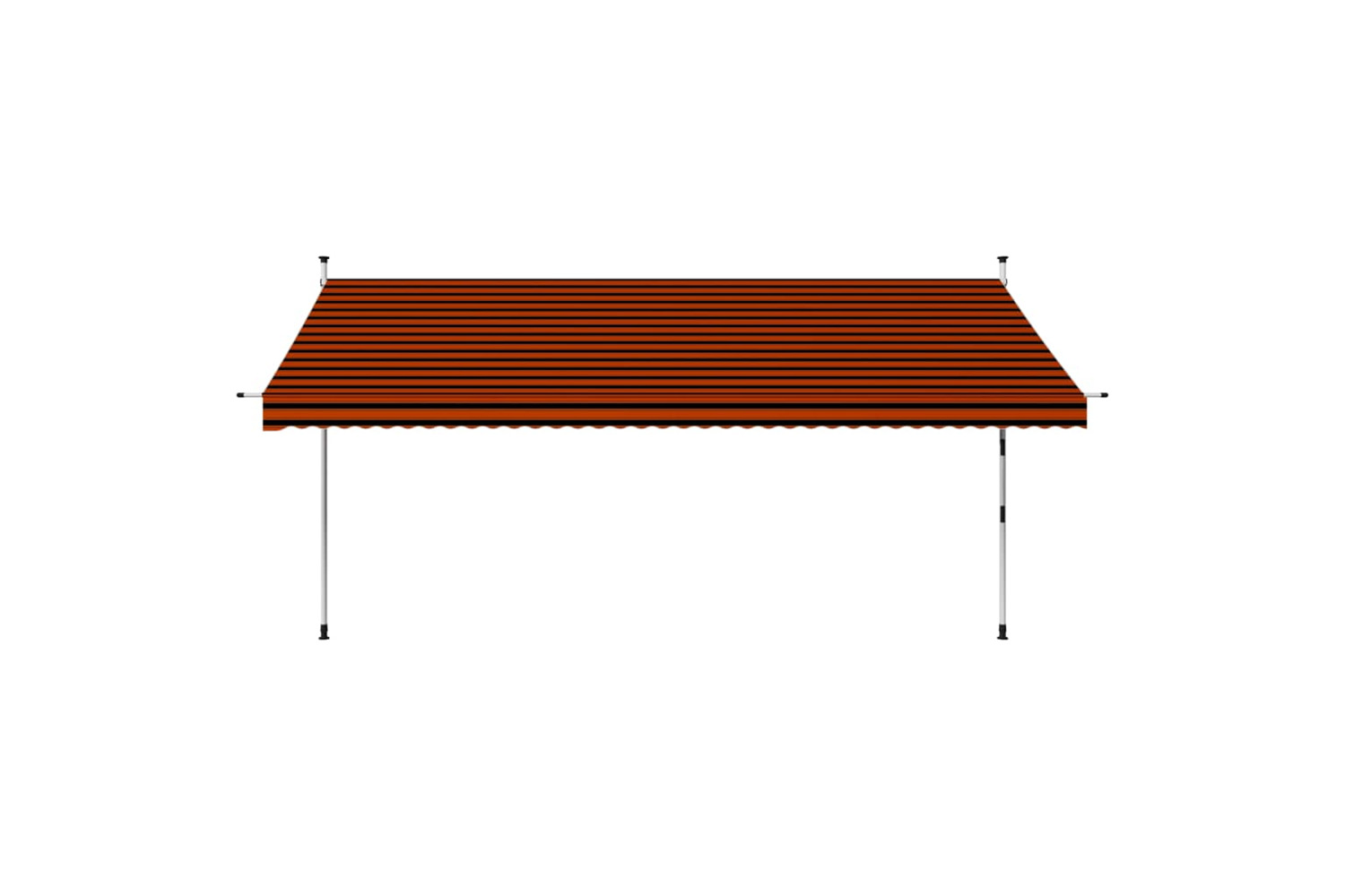 vidaXL 145840 Manual Retractable Awning 400cm Orange And Brown