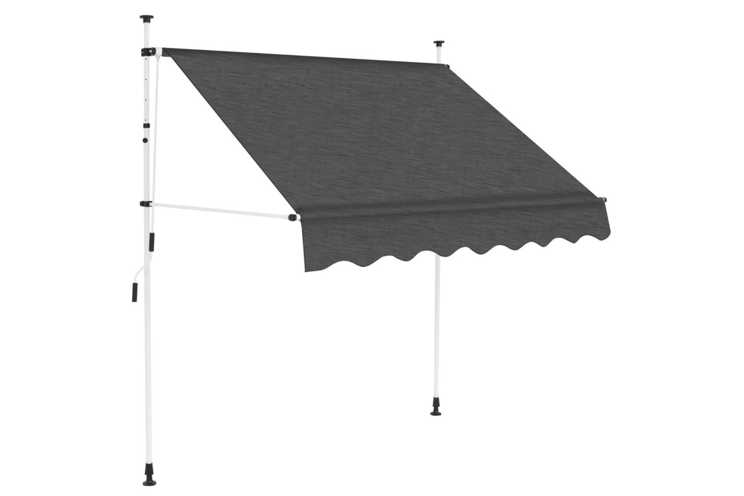 Vidaxl 143688 Manual Retractable Awning 200 Cm Anthracite