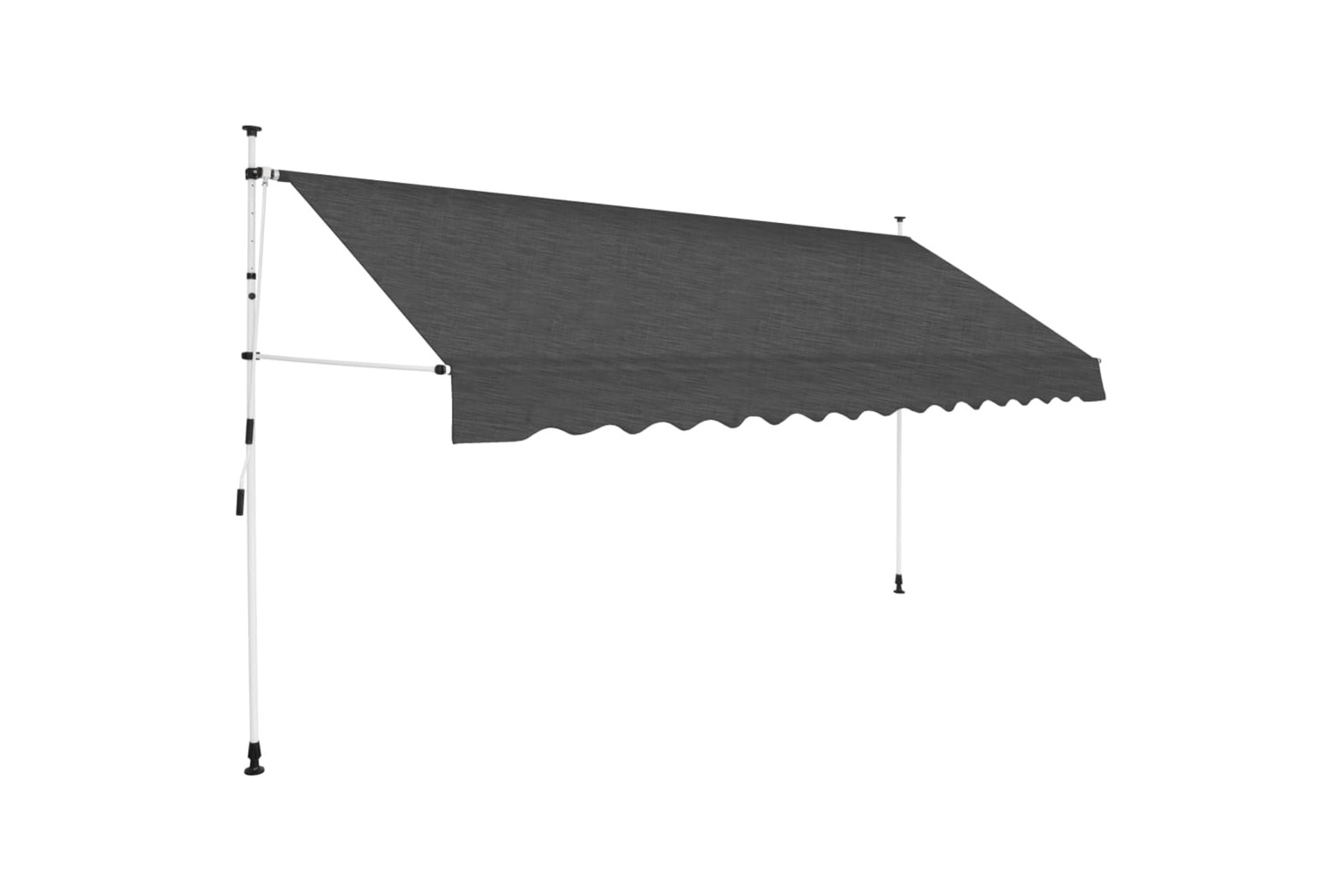 vidaXL 143691 Manual Retractable Awning 350cm Anthracite