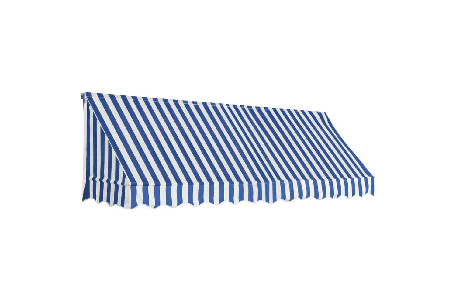 vidaXL Bistro Awning 300x120cm Blue And White