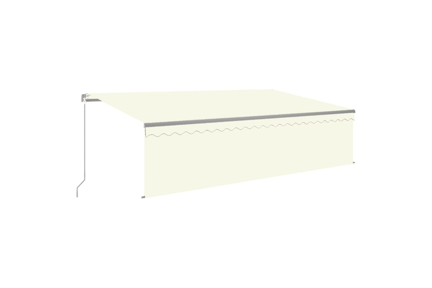 vidaXL 3069458 Manual Retractable Awning With Blind 5x3m Yellow&white
