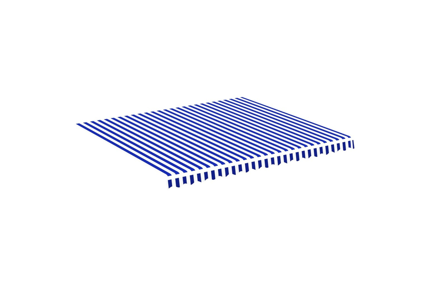 vidaXL 311918 Replacement Fabric For Awning Blue And White 4x3.5 M