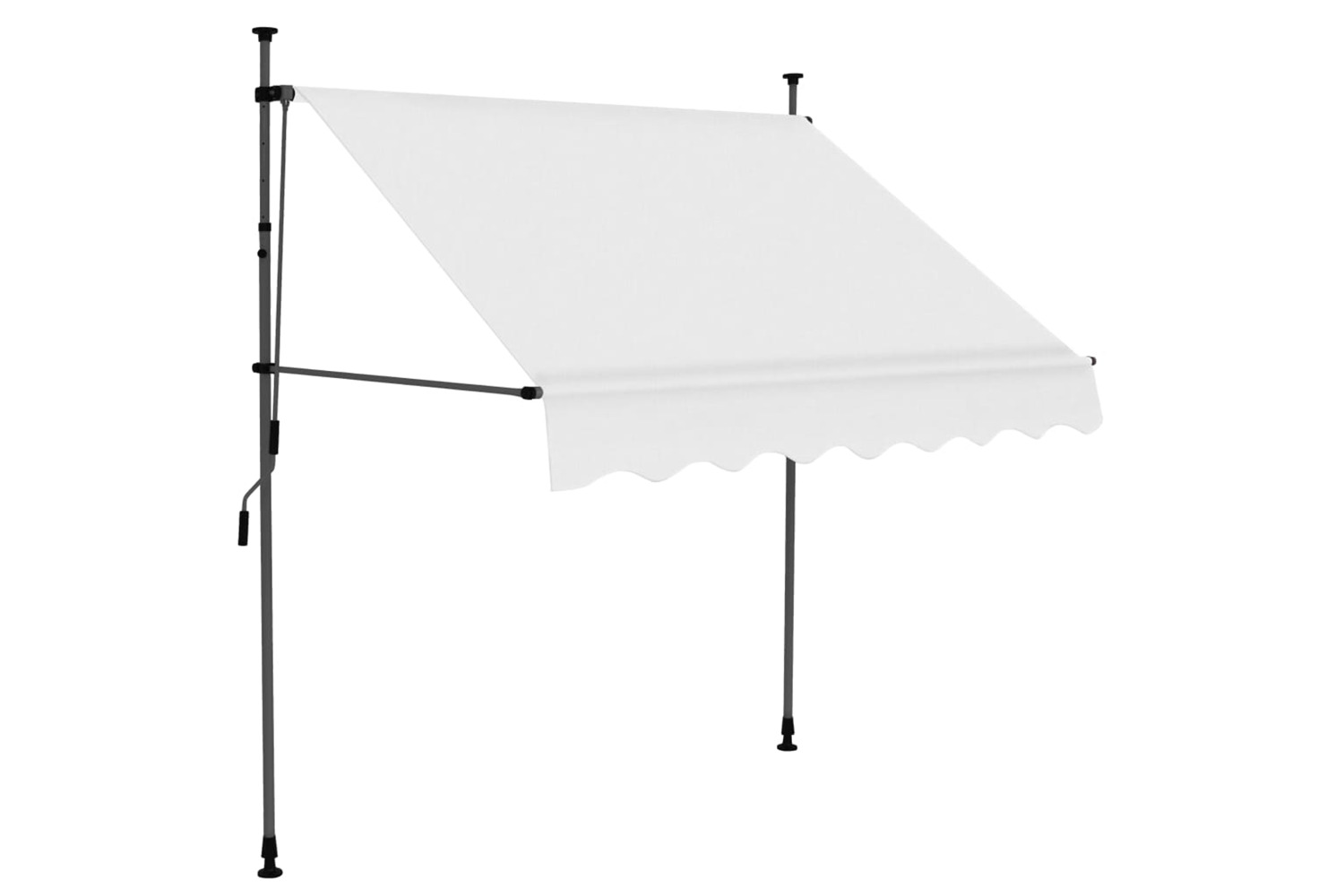 vidaXL 145869 Manual Retractable Awning With Led 100cm Cream