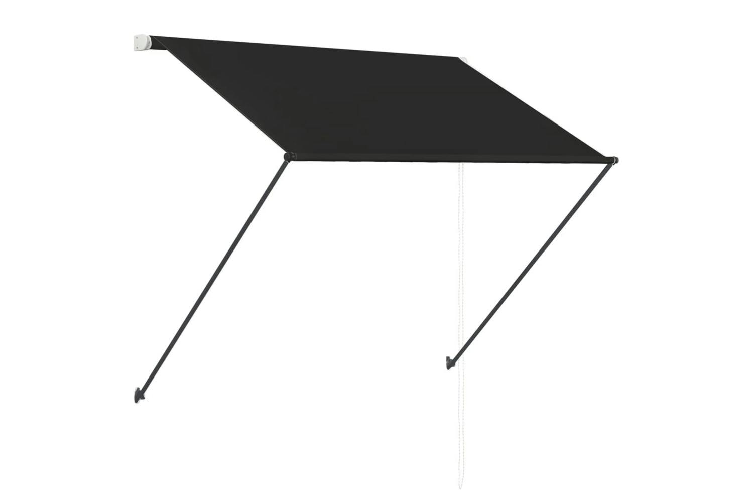 Vidaxl 145916 Retractable Awning With Led 200x150 Cm Anthracite