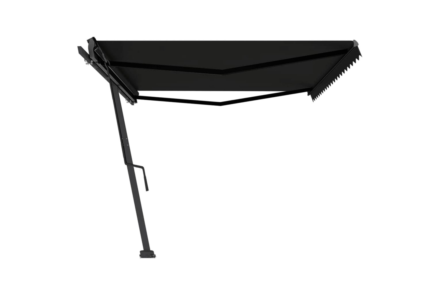 vidaXL 3069859 Freestanding Manual Retractable Awning 500x350cm Anthracite