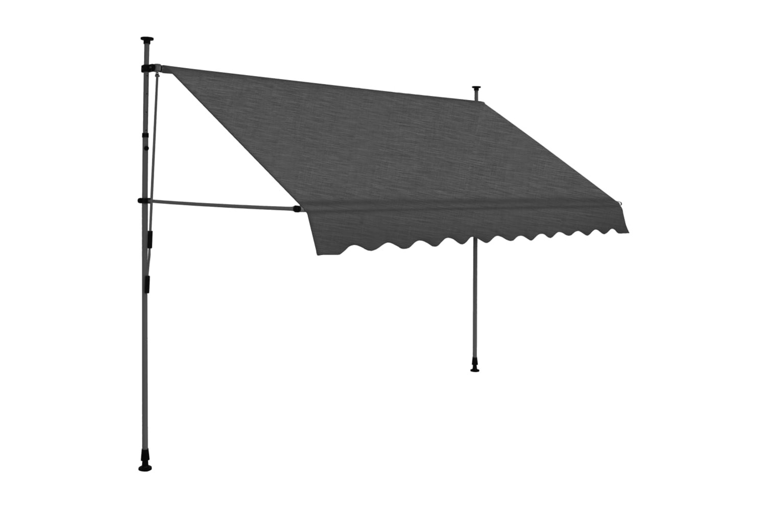 vidaXL 145866 Manual Retractable Awning With Led 300cm Anthracite