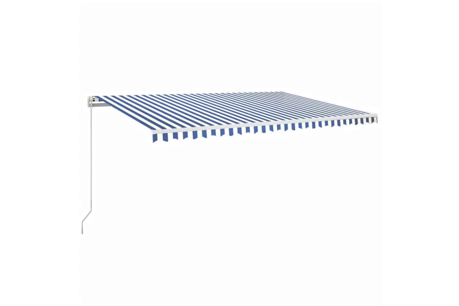 vidaXL 3069016 Manual Retractable Awning 500x350cm Blue And White