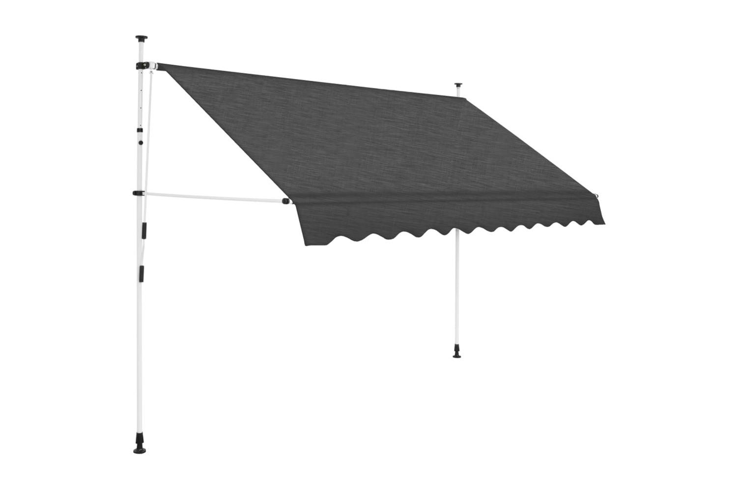 Vidaxl 143690 Manual Retractable Awning 300 Cm Anthracite