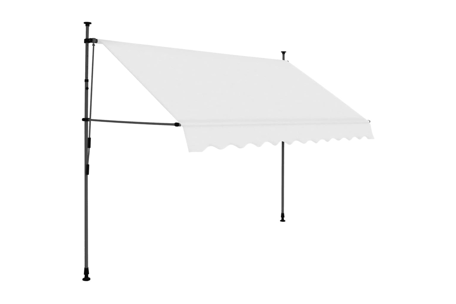 vidaXL 145872 Manual Retractable Awning With Led 250cm Cream