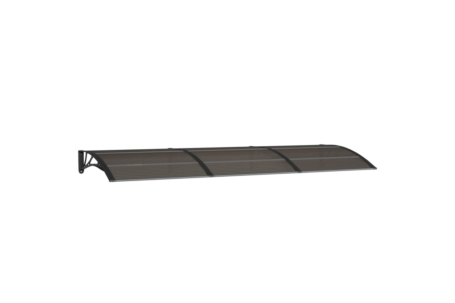 vidaXL Door Canopy Black 300x100cm Polycarbonate
