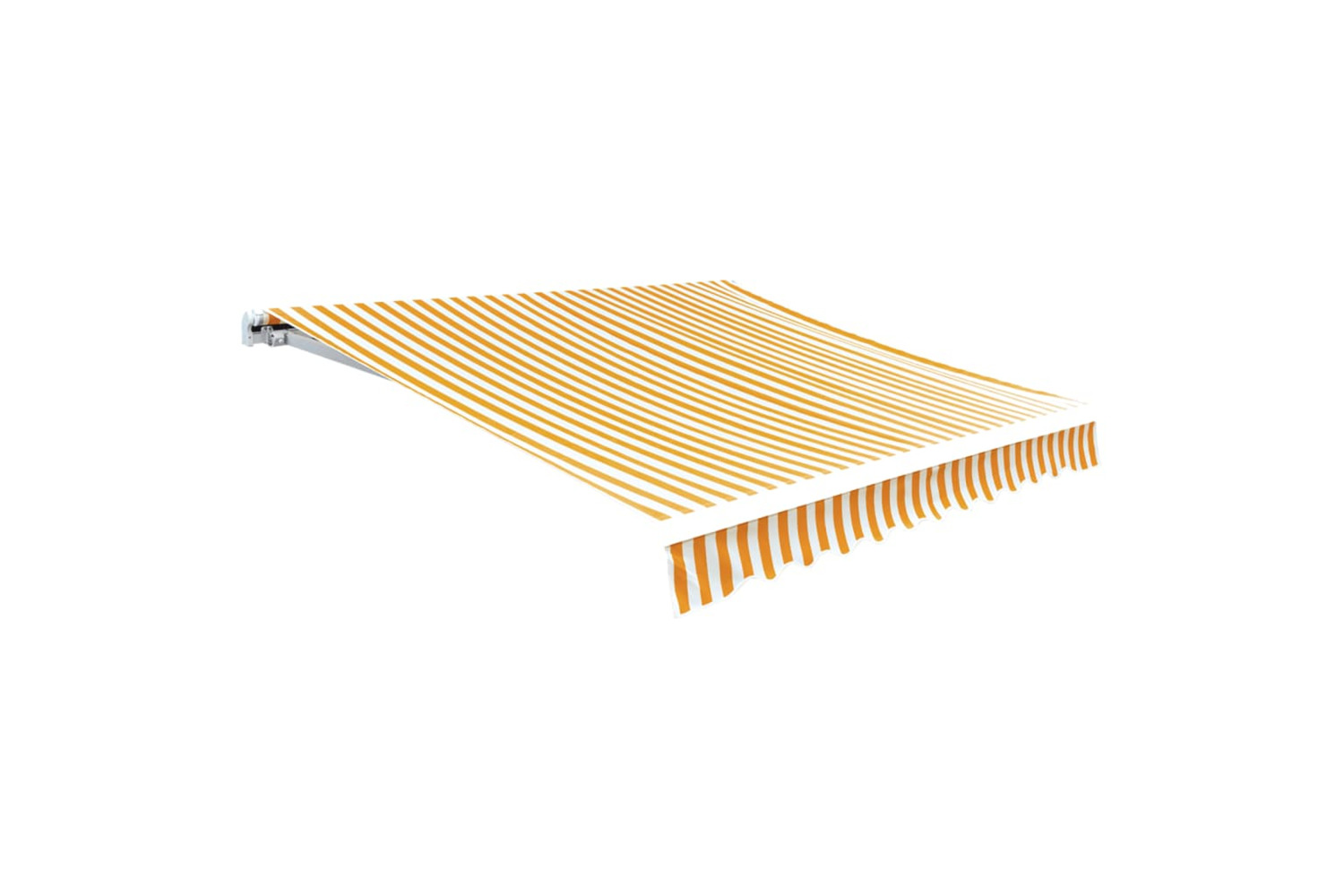 vidaXL 141018 Awning Top Sunshade Canvas Sunflower Yellow & White 6 X 3 M