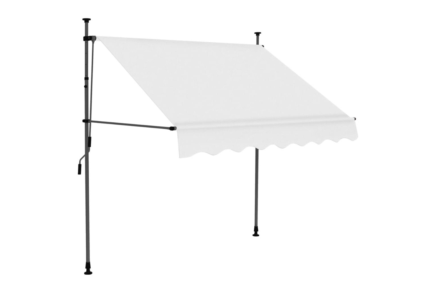 vidaXL 145870 Manual Retractable Awning With Led 150cm Cream