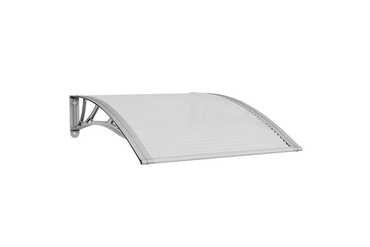 vidaXL 153589 Door Canopy Grey And Transparent 100x80cm Polycarbonate