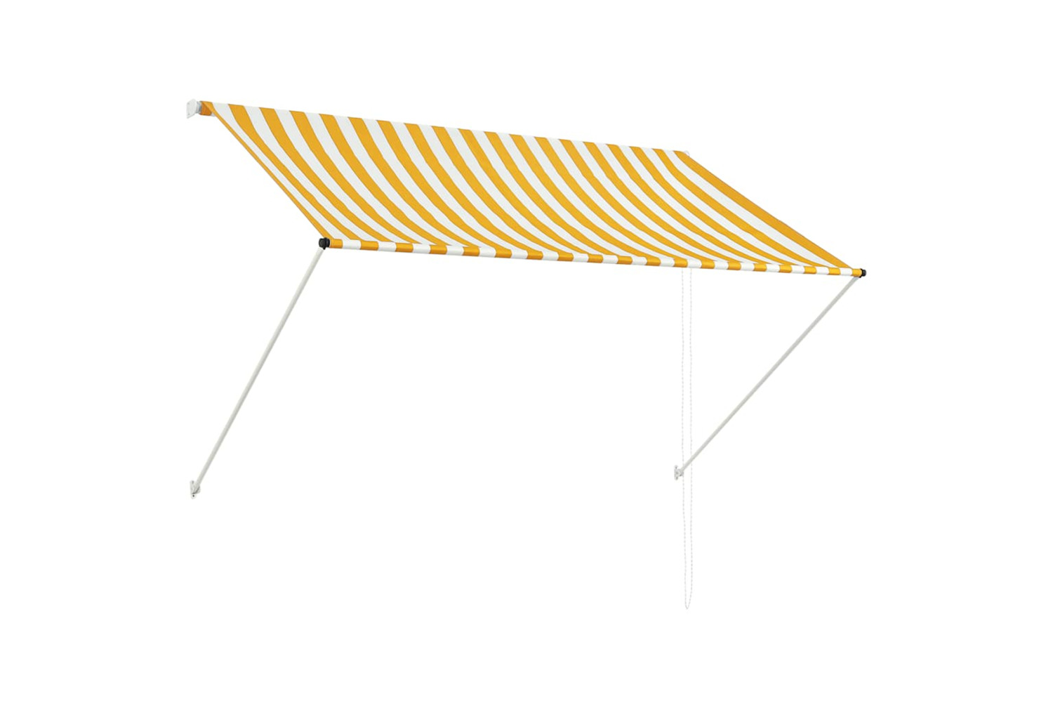 Vidaxl Retractable Awning 200x150 Cm Yellow And White