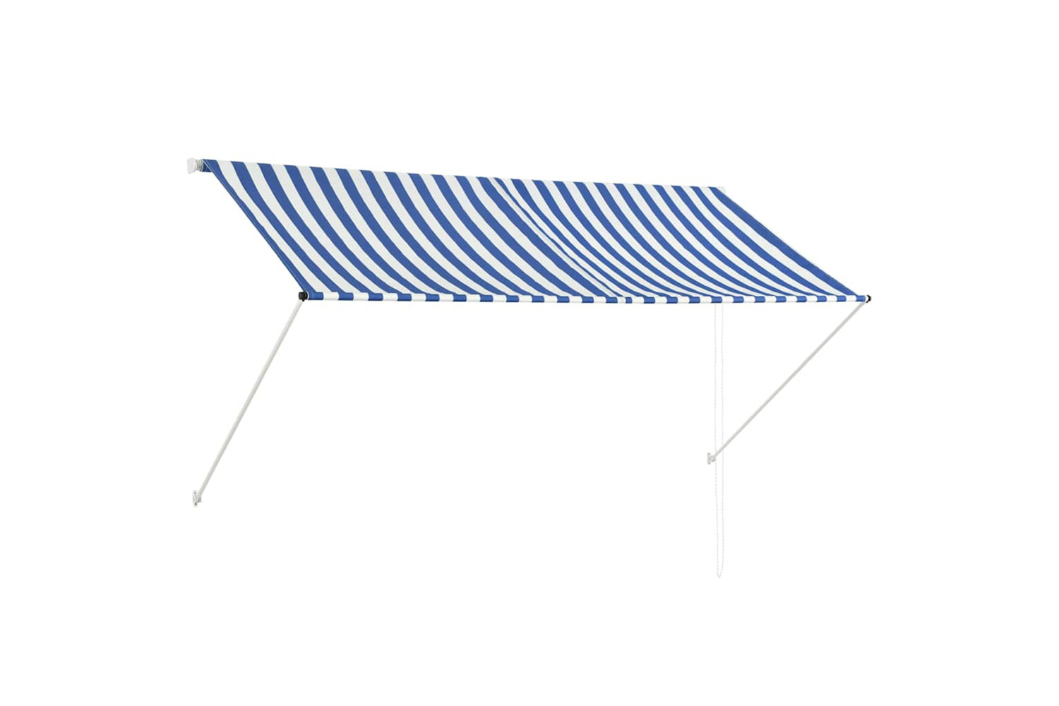 Vidaxl Retractable Awning 250x150 Cm Blue And White