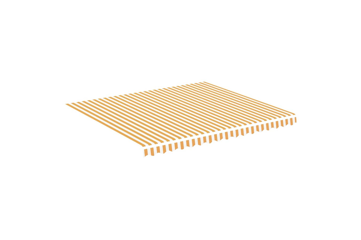 vidaXL 311938 Replacement Fabric For Awning Yellow And White 4x3.5 M