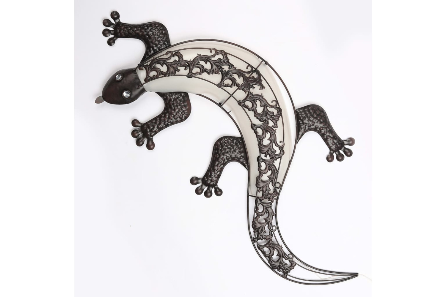 Hi Led Solar Gecko Garden Wall Light