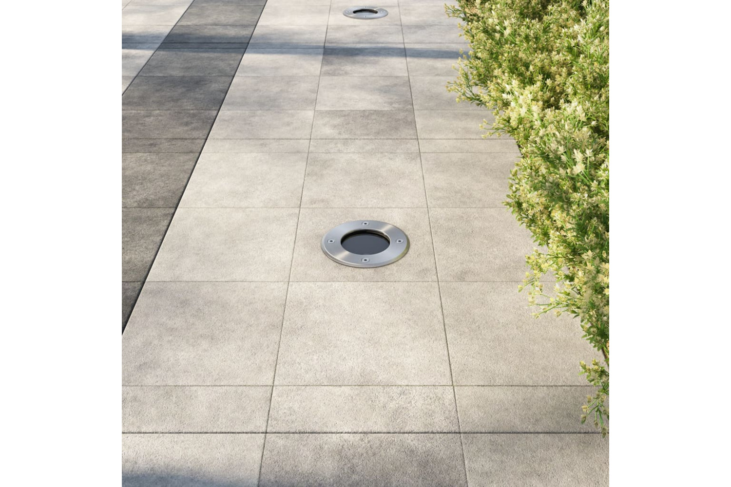 vidaXL 40393 Outdoor Ground Lights 3 Pcs Round